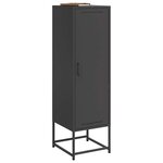 vidaXL Buffet haut noir 36x39x123 cm acier