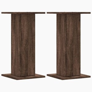 vidaXL Supports pour plantes 2 Pièces chêne marron bois d'ingénierie