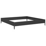 vidaXL Lit surélevé de jardin noir 100x100x18 5 cm acier