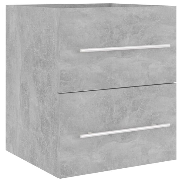 vidaXL Armoire d'évier Gris béton 41x38 5x48 cm Aggloméré
