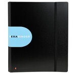 Classeur Exabinder 4 anneaux en D 30mm polypropylène Exactive - A4 maxi, noir EXACOMPTA