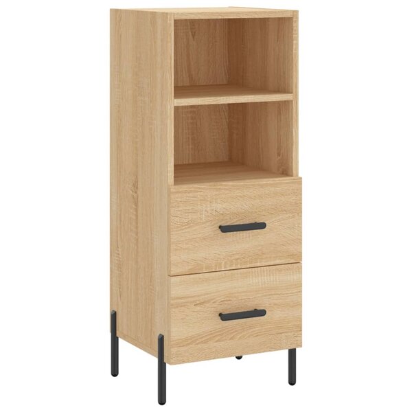 vidaXL Buffet Chêne sonoma 34 5x34x90 cm Bois d'ingénierie