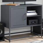 vidaXL Meuble TV rose 100 5x39x60 5 cm acier