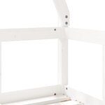 vidaXL Cadre de lit pour enfant blanc 70x140 cm bois de pin massif