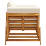 vidaXL Banc de jardin avec coussins 2 en 1 bois d'acacia massif
