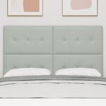 vidaXL Luminaire de Tête LED Gris Clair 72 cm Velours