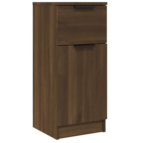 vidaXL Buffet Chêne marron 30x30x70 cm Bois d'ingénierie