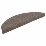 vidaXL Tapis autoadhésifs de marches 5 Pièces Crème 56x17x3 cm Aiguilleté