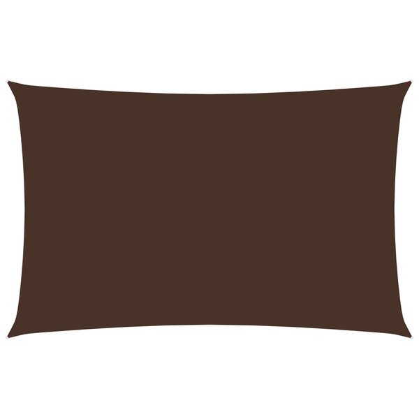 Vidaxl voile de parasol tissu oxford rectangulaire 3x6 m marron