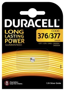 Pile oxyde argent 'Watch' 377/SR66 1,5 Volt DURACELL