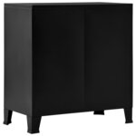 vidaXL Coffre de rangement industriel Noir 75x40x80 cm Acier