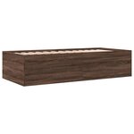 vidaXL Lit de jour avec tiroirs sans matelas chêne marron 100x200 cm