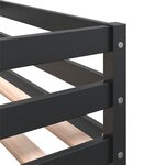 vidaXL Lit mezzanine enfants échelle 90x190 cm bois pin massif