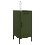 vidaXL Buffet vert olive 36x39x79 cm acier laminé à froid