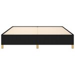 vidaXL Cadre de lit sans matelas noir 180x200 cm tissu