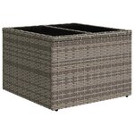 vidaXL Salon de jardin 8 Pièces avec coussins gris clair résine tressée