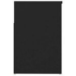 vidaXL Banc à chaussures Noir 80x30x45 cm Bois d’ingénierie