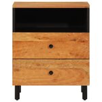 vidaXL Table de chevet 50x33x60 cm bois d'acacia solide