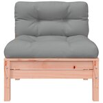 vidaXL Canapé de jardin sans accoudoirs et coussins 2 Pièces bois douglas