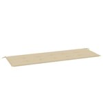 vidaXL Coussin de banc de jardin beige 150x50x4 cm tissu oxford