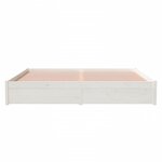 vidaXL Cadre de lit sans matelas blanc bois massif 180x200 cm