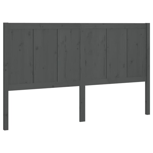 vidaXL Tête de lit Gris 125 5x4x100 cm Bois massif de pin