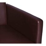 vidaXL Chaises à manger lot de 2 marron similicuir