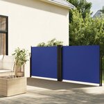vidaXL Auvent latéral rétractable bleu 100x600 cm