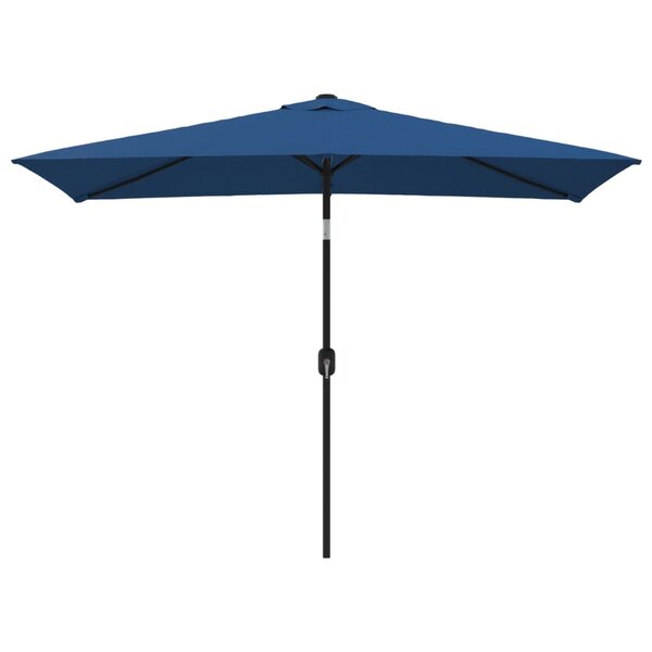 vidaXL Parasol d'extérieur avec poteau en métal 300x200 cm Azuré