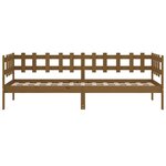 vidaXL Lit de jour sans matelas marron miel 80x200 cm bois pin massif
