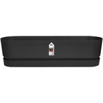 Planteur Ovale - Plastique - Ø 70 - Noir
