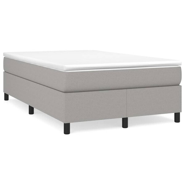 vidaXL Cadre de lit sans matelas gris clair 120x200 cm tissu