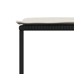 vidaXL Ensemble à manger de jardin 11 Pièces coussins noir résine tressée