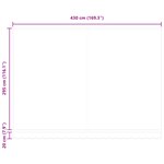 Auvent Rétractable Automatique vidaXL Vert et Blanc 450x300 cm