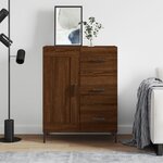 vidaXL Buffet chêne marron 69 5x34x90 cm bois d'ingénierie