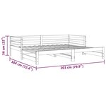 vidaXL Lit coulissant sans matelas 2x(90x200) cm