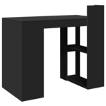 Bureau table poste de travail meuble d'ordinateur informatique étude 103 5 x 56 5 x 94 cm bois d'ingénierie noir 02_0023894