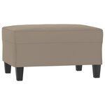 vidaXL Repose-pied Taupe 70x55x41 cm Tissu microfibre