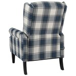 vidaXL Fauteuil inclinable Bleu Tissu