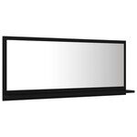 vidaXL Miroir de salle de bain Noir 90x10 5x37 cm Aggloméré