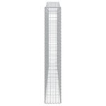 vidaXL Panier de gabions arqué 400x30x180/200 cm Fer galvanisé