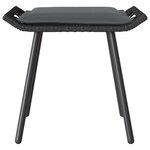 vidaXL Ensemble de 4 canapés de jardin avec coussins en poly rotin noir