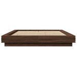 vidaXL Cadre de lit avec lumières LED sans matelas 135x190 cm