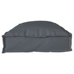 vidaXL Coussins de palette pour banc 2 Pièces Anthracite 100x40x8 cm en tissu Oxford