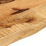 vidaXL Dessus de table 70x30x2 5 cm bord vif bois massif manguier brut
