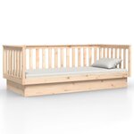 vidaXL Lit de jour 100x200 cm bois de pin massif