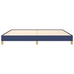 vidaXL Cadre de lit sans matelas bleu 200x200 cm tissu