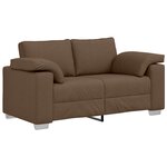 Canapé loveseat vidaXL marron 120 cm en tissu