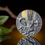 GREEN MAMBA Wildlife in the Moonlight 2 Once Argent Monnaie 5 Dollars Niue 2022