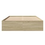 vidaXL Cadre de lit sans matelas chêne sonoma 120x200 cm